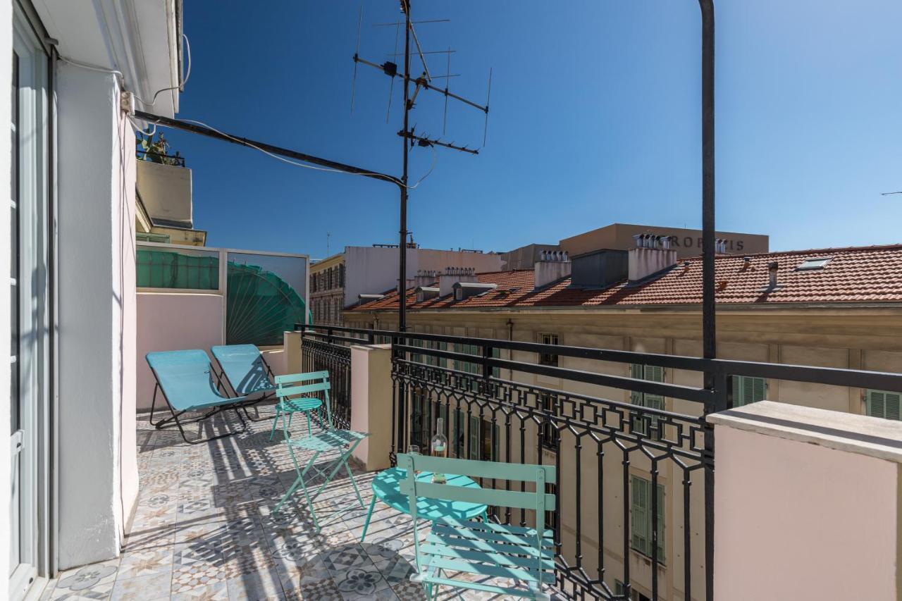 Squared Head-Apartment With Terrace In Nice Buitenkant foto